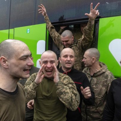 Rússia e Ucrânia trocam 410 prisioneiros de guerra, 205 de cada lado