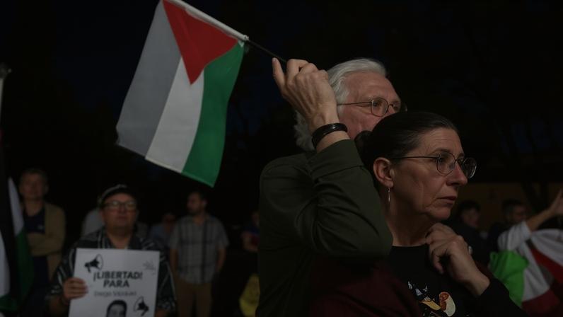 Manifestantes pedem libertação dos ativistas da flotilha de Gaza na Cidade do México