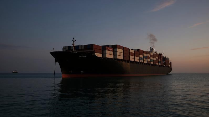 Embarcações no Estreito de Ormuz , Irã, 22 de maio de 2026