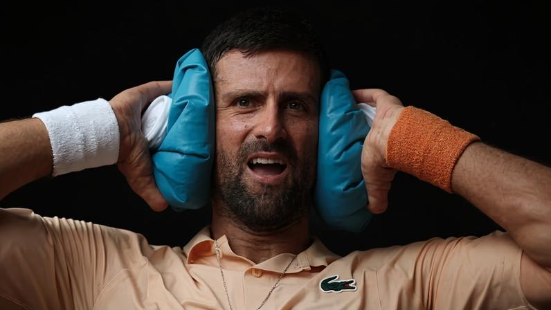 Djokovic em partida contra João Fonseca em Roland Garros — Foto: Reuters