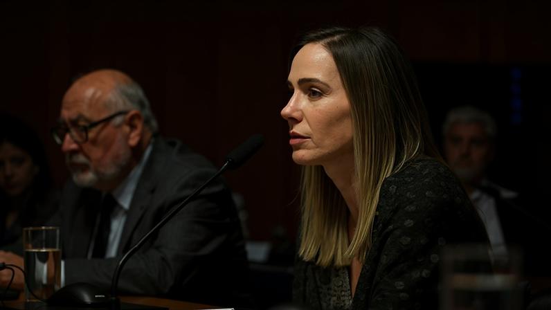 Bancada: vice-presidente da CCS, Angela Cignachi - em pronunciamento.