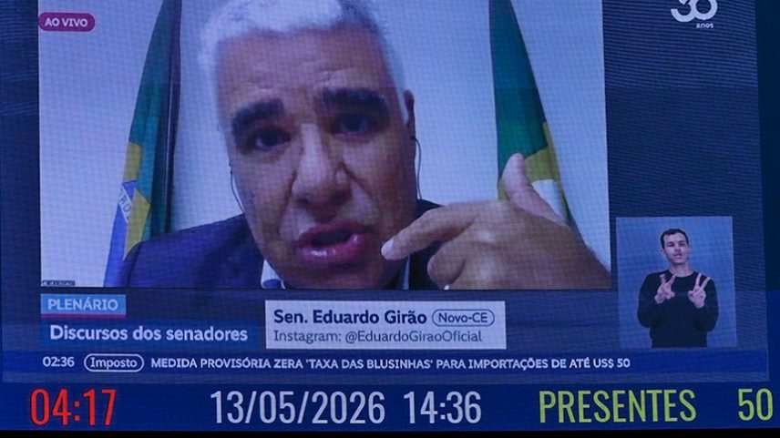 Mesa: 4º secretário da Mesa do Senado Federal, senador Laércio Oliveira (PP-SE); secretário-geral adjunto da Mesa do Senado Federal, José Roberto Leite de Matos.