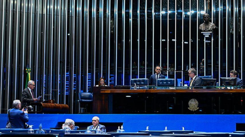Mesa: 4º secretário da Mesa do Senado Federal, senador Laércio Oliveira (PP-SE); secretário-geral adjunto da Mesa do Senado Federal, José Roberto Leite de Matos.
