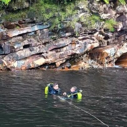 Homem morre afogado após salvar esposa na Cachoeira do Escorregador, MG