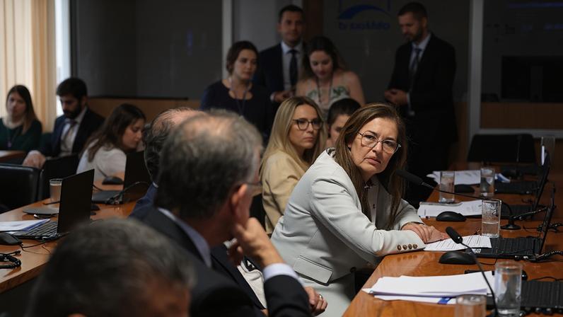 Mesa: associada da Retina Brasil, Zenaide Rodrigues da Silva; presidente da Associação Nacional Retina Brasil, Angela Maria de Sousa Bezerra; presidente eventual da CAS, senador Dr. Hiran (PP-RR); secretário-geral do Conselho Brasileiro de Oftalmologia (CBO), Mauro Goldbaum, em pronunciamento; vice-presidente da Sociedade Brasileira de Retina e Vítreo (SBRV), Jorge Carlos Pessoa Rocha.
