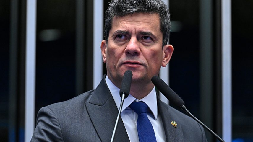 Em discurso, à tribuna, senador Sergio Moro (PL-PR).