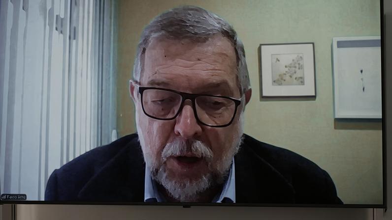 No painel, relator do PL 4.306/2020, senador Flávio Arns (PSB-PR), em pronunciamento via videoconferência.