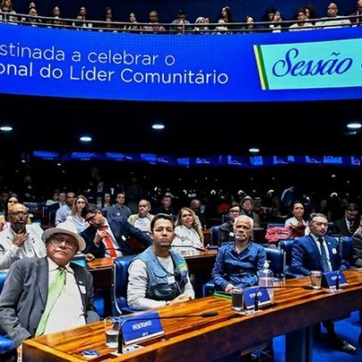 Senado destaca papel de líderes comunitários em sessão