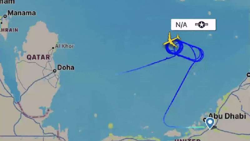 Avião dos EUA roda antes de perder o sinal no Golfo Pérsico