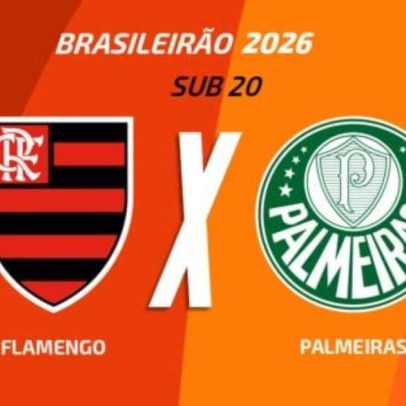 Flamengo x Palmeiras Sub-20: onde assistir, escalações e arbitragem