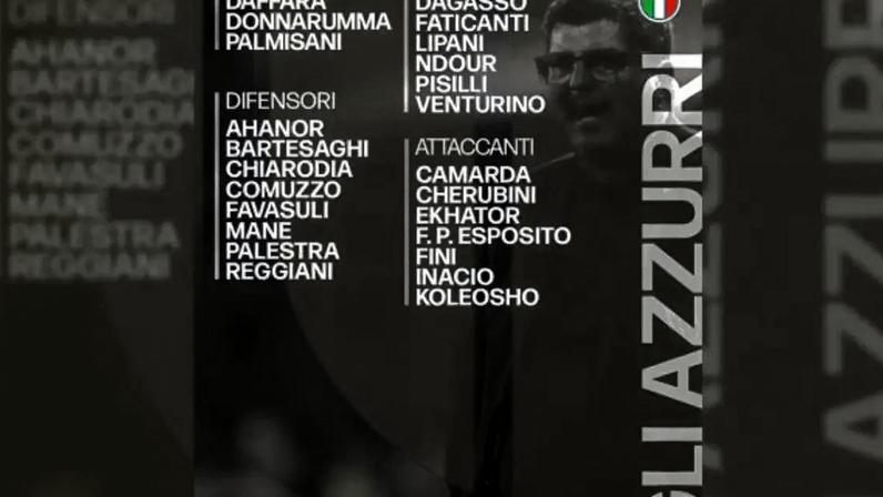 Convocação da seleção da Itália com média de somente 20 e seis meses / Jogada10