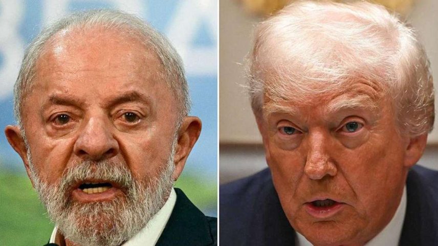 Lula e Trump.