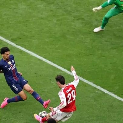 Torcedores de PSG e Arsenal se confrontam antes da final da Champions