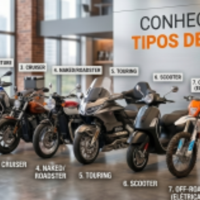 Diferenças entre os principais tipos de motos no mercado