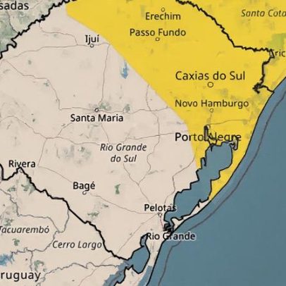 Temporal com granizo e ventos fortes coloca parte do RS em alerta