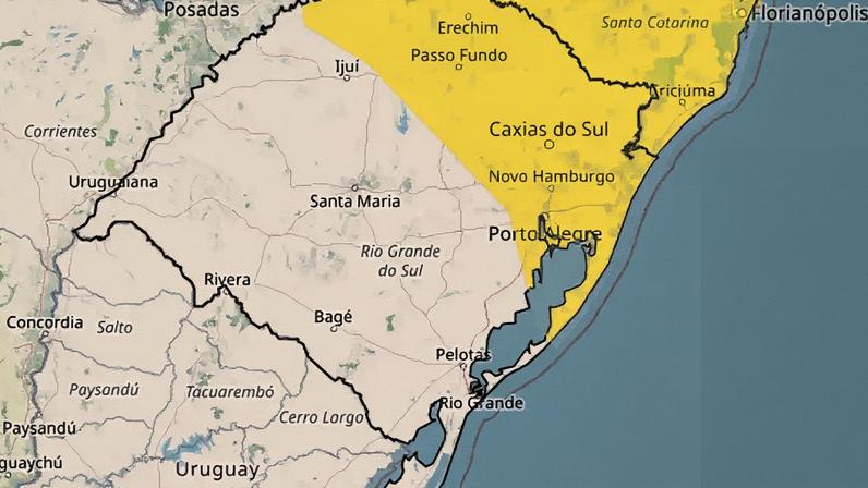 Foto: Reprodução/INMET / Porto Alegre 24 horas