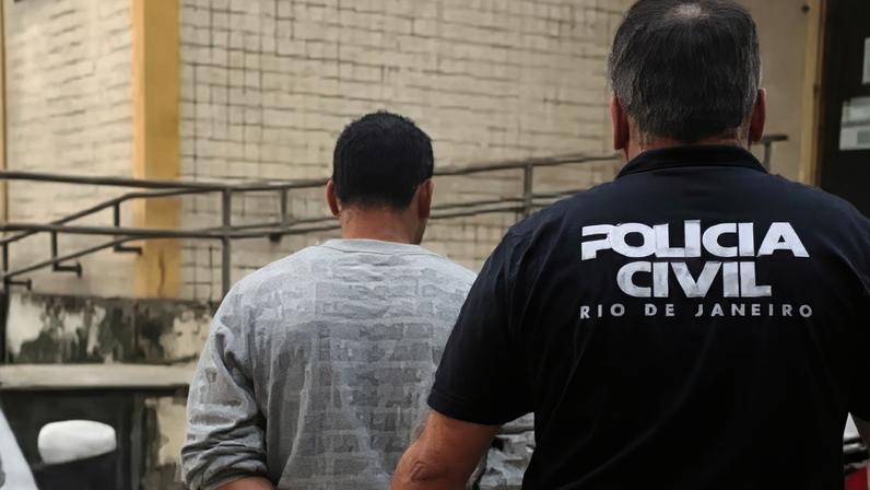 Homem é preso por estupro de vulnerável na Baixada Fluminense (PCERJ/Divulgação)