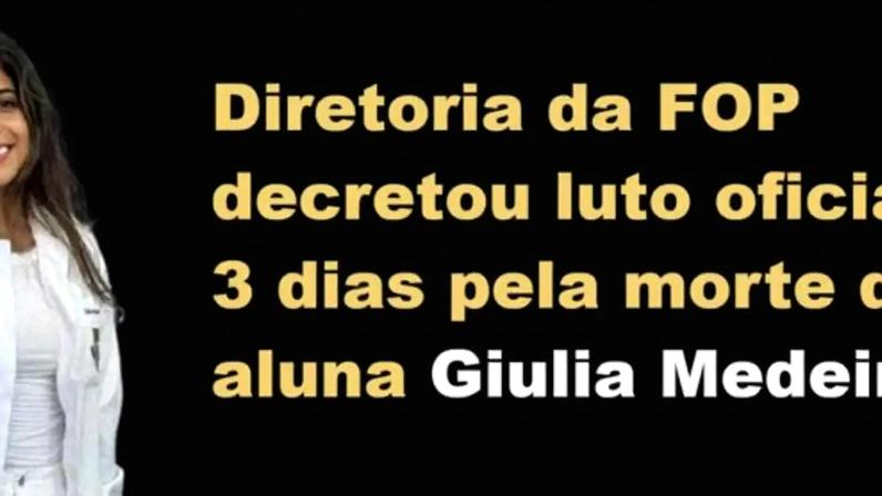 Giulia Medeiros morreu após passar mal em uma festa universitária