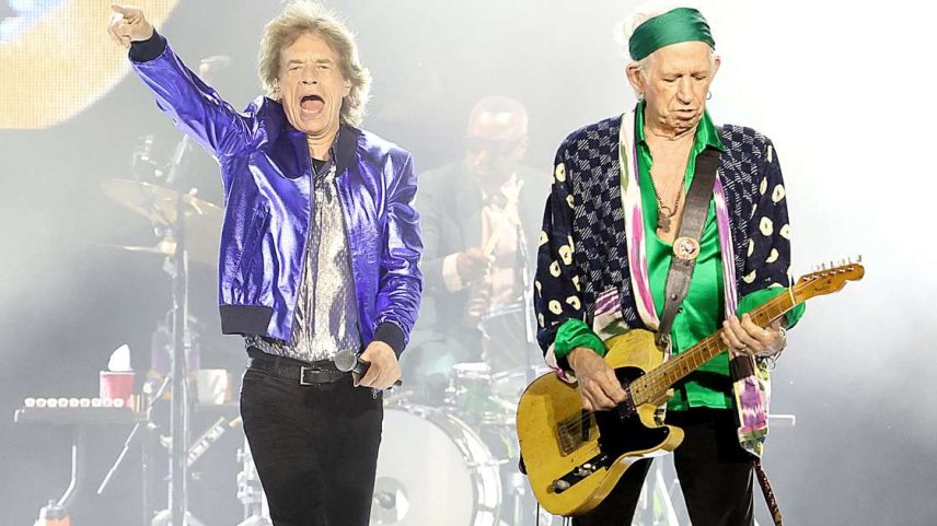 Mick Jagger e Keith Richards, dos Rolling Stones, em 2024