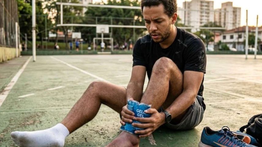 Gelo em lesão