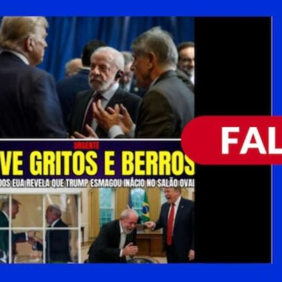 Post afirma que reunião Lula-Trump teve berros e usou imagens de IA