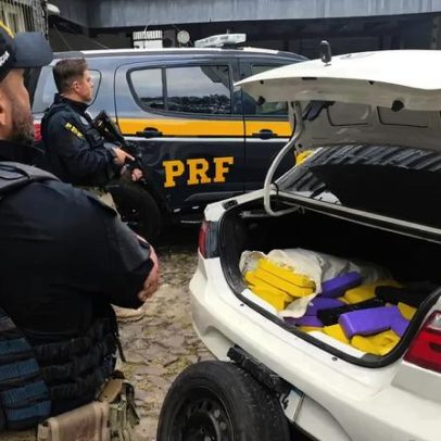 PRF prende traficante com 225 kg de maconha em Torres