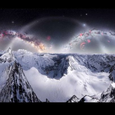 Fotógrafa enfrenta -28°C em 4 mil metros nos Alpes para foto inédita