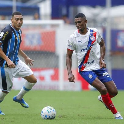 Bahia empata com o Grêmio na Fonte Nova e impede triunfo gaúcho