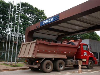 Entrada da mineradora Samarco