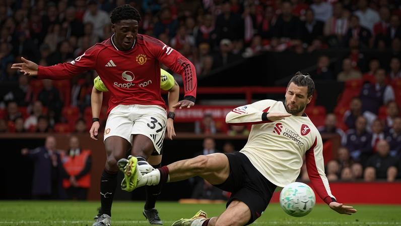 Manchester United avança à Champions League; Mainoo encerra reação do Liverpool