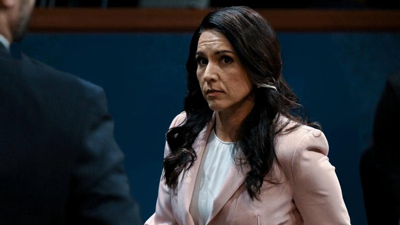 Tulsi Gabbard at a House hearing in March. She said on Friday that she would remain in her post as the nation’s intelligence chief until June 30.