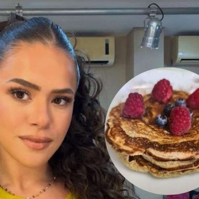 Panqueca sem glúten com banana e mel, ensinada pela Maisa, vira café da manhã