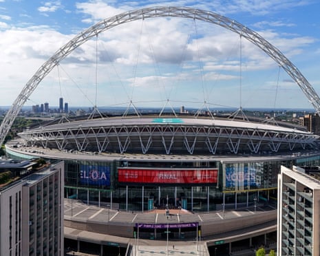 The scene at Wembley before Chelsea v Manchester City in the 2026 FA Cup final.