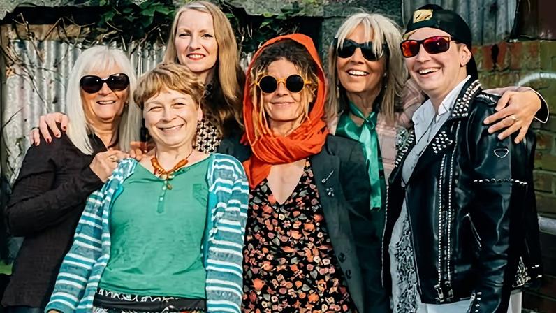 The NaNaz … (L-R) Ange Pearce, Deborah de Lloyd, Claire Symons, Marega Palser, Anne-Marie Bollen and Jade Ball.