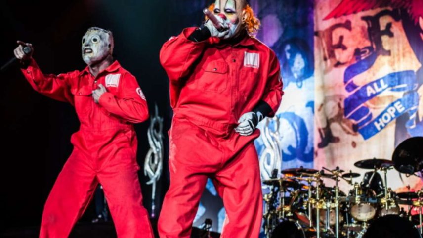 Corey Taylor e Shawn Crahan Clown, do Slipknot