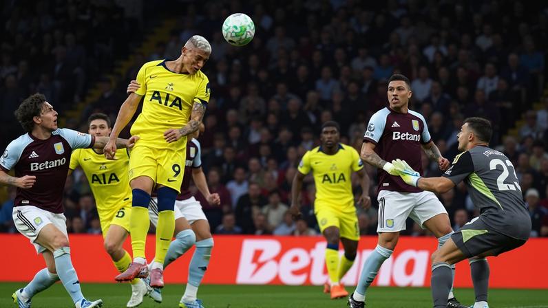 Richarlison heads Spurs into a 2-0 lead.