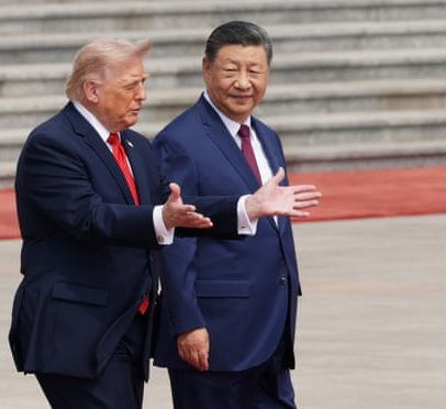 Trump visita a China: recepção calorosa e advertência firme