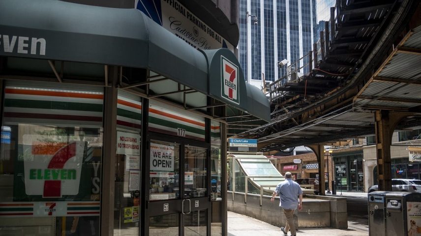 Chicago: o centro da cidade ainda registra 5% de seus espaços comerciais vazios, em parte pelos efeitos da pandemia.