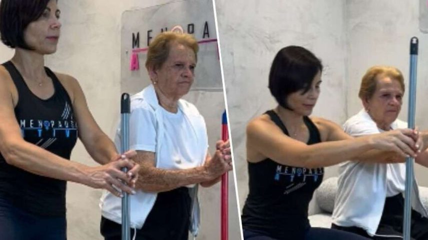 Bete Correia, professora de Pilates: 'Exercícios para as pernas para proteger o cérebro com a ajuda de um cabo de vassoura'.