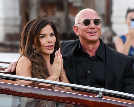 Lauren Sánchez Bezos and Jeff Bezos in Venice, Italy, June 2025.