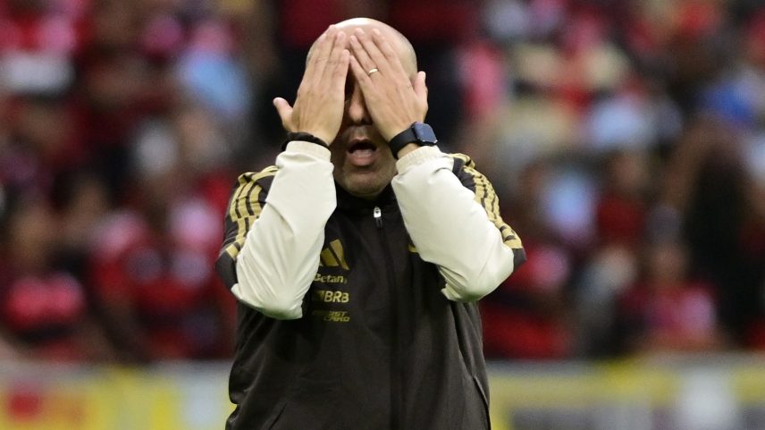 Leonardo Jardim no Clássico dos Milhões — Foto: André Durão