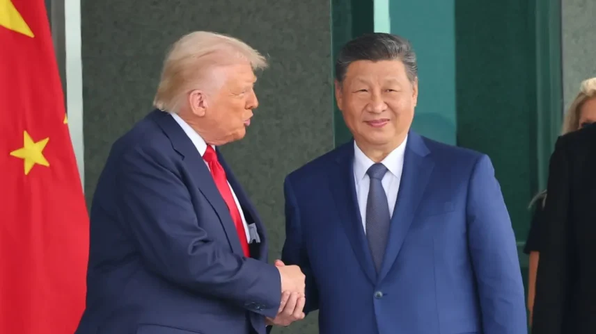 O presidente dos EUA, Donald Trump, e o ditador da China, Xi Jinping. (Foto: Yonhap/EPA/EFE)