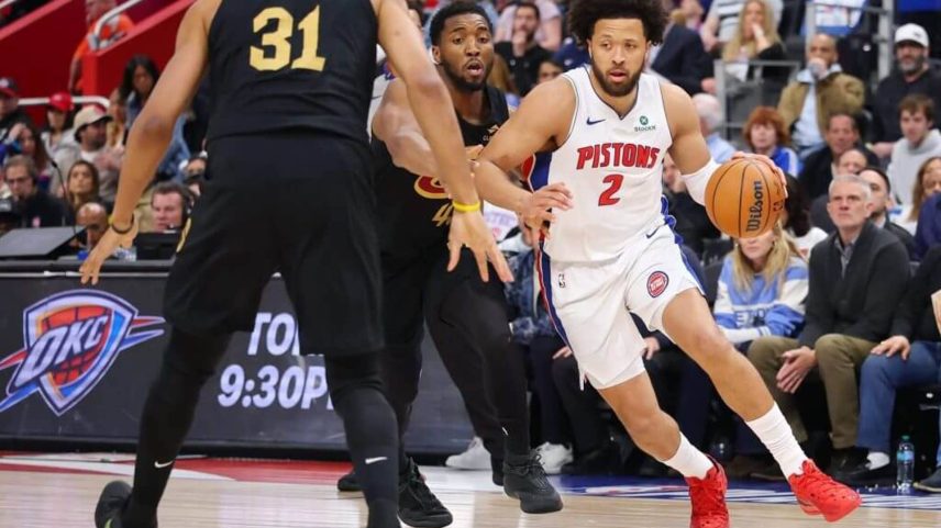 Detroit Pistons guard Cade Cunningham had 25 points in Game 2 against the Cleveland Cavaliers.