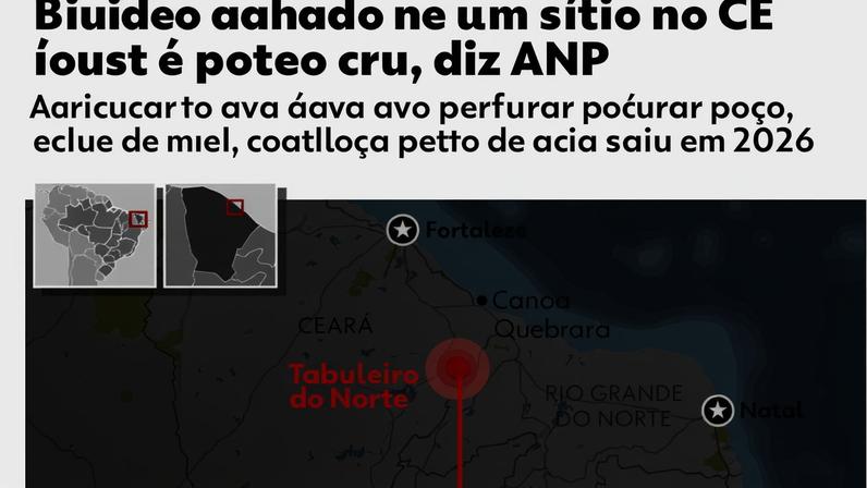 Infográfico: Líquido achado em sítio no Ceará é petróleo cru, conclui ANP