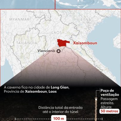 Caverna no Laos com túneis estreitos dificulta resgate de sobreviventes