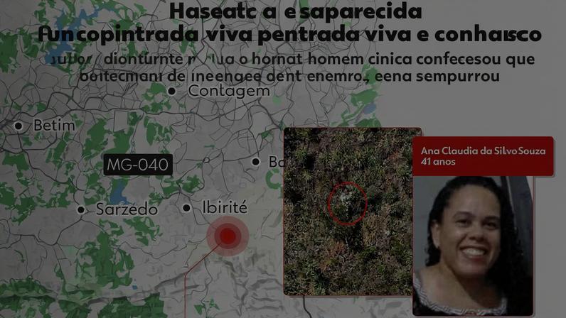 Ana Cláudia Rodrigues da Silva Souza foi encontrada com vida em um penhasco do Parque do Rola-Moça — Foto: PMMG e CBMG