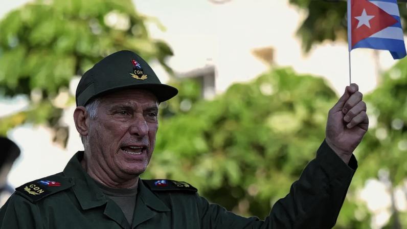 Presidente cubano Miguel Díaz-Canel em Havana 16 de abril de 2026 REUTERS/Norlys Perez