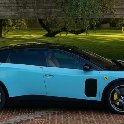 Ações da Ferrari caem após lançamento do primeiro EV com design de Jony Ive