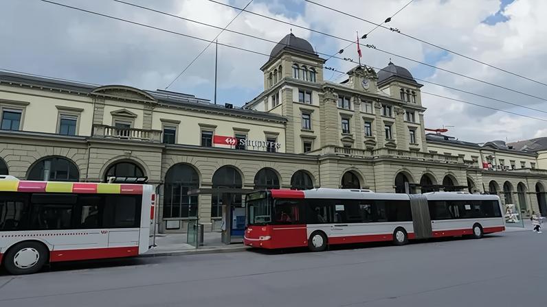 The attack took place at Winterthur train station, northwest of Zurich.