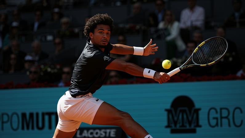 Arthur Fils: ‘When guys are talking to me, we’re on the same level. I’m not the kid, and they’re not the adult.’ Photograph: Clive Brunskill/Getty Images
